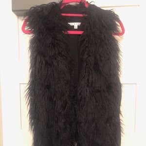 Black Fur Vest